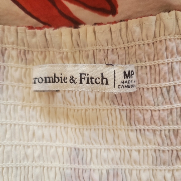 Abercrombie & Fitch Emerson Floral Off the Shoulder Maxi Dress Size Med Petite - Picture 7 of 7